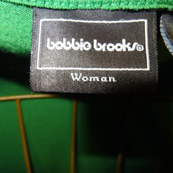 NWOT. Bobbi Brooks Green Long Sleeve Santa Tee Shirt - Picture 4 of 5